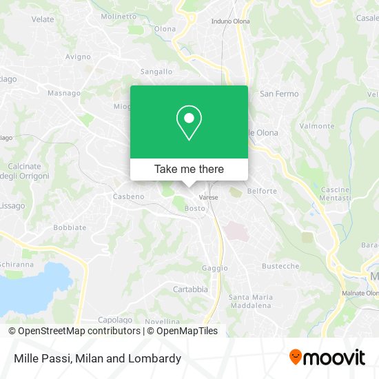 Mille Passi map