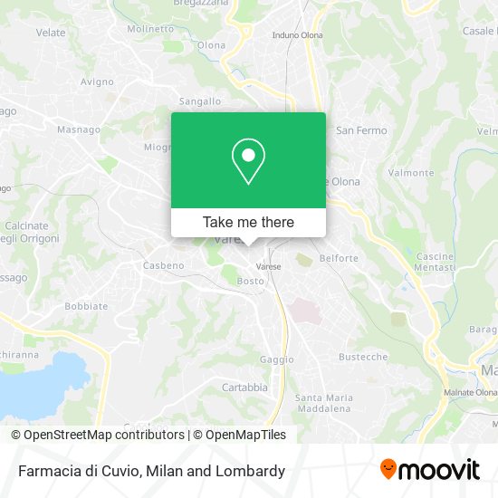 Farmacia di Cuvio map