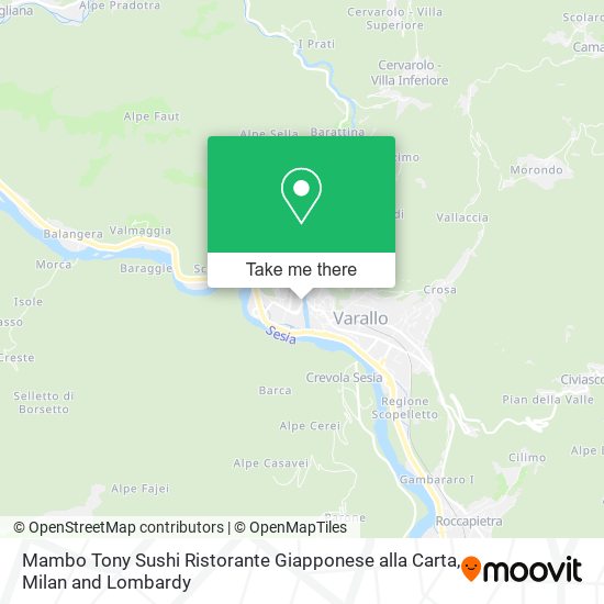 Mambo Tony Sushi Ristorante Giapponese alla Carta map