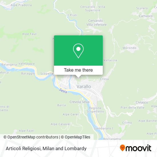 Articoli Religiosi map