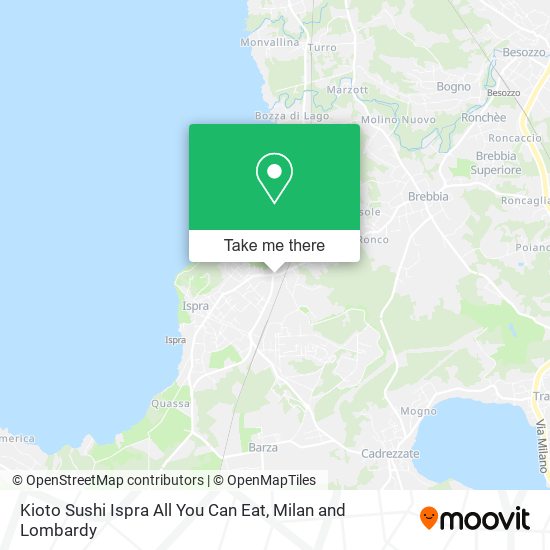 Kioto Sushi Ispra All You Can Eat map