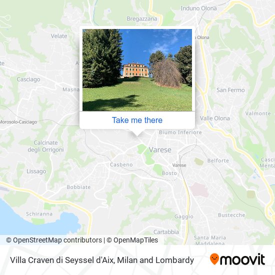 Villa Craven di Seyssel d'Aix map