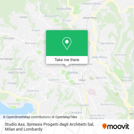 Studio Ass. Syntesis Progetti degli Architetti Sal map