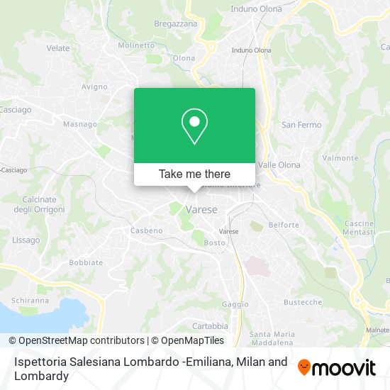 Ispettoria Salesiana Lombardo -Emiliana map
