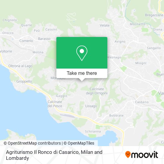 Agriturismo Il Ronco di Casarico map