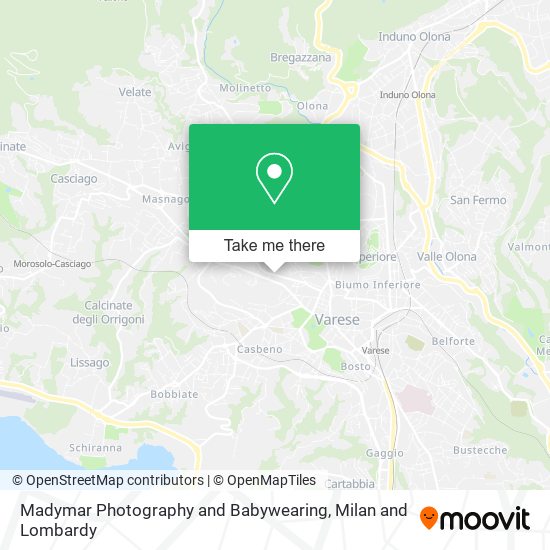 Madymar Photography and Babywearing map