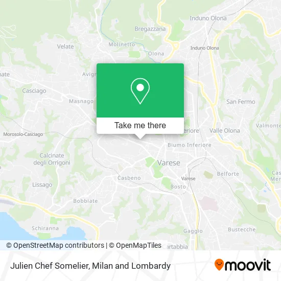 Julien Chef Somelier map