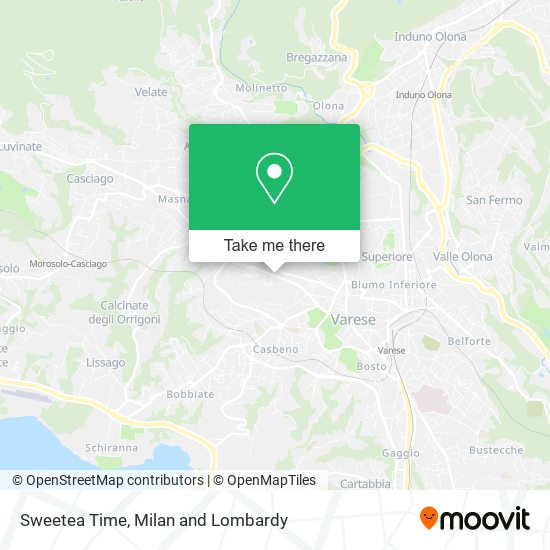 Sweetea Time map