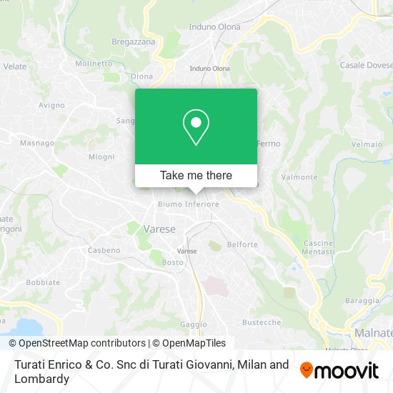 Turati Enrico & Co. Snc di Turati Giovanni map