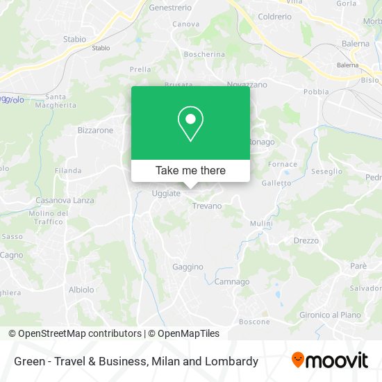 Green - Travel & Business map