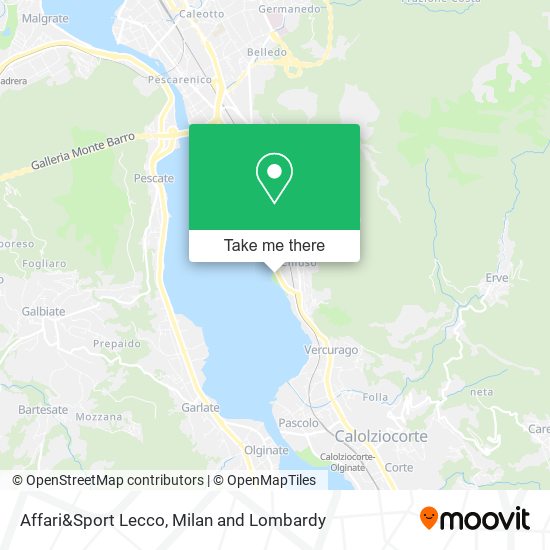 Affari&Sport Lecco map