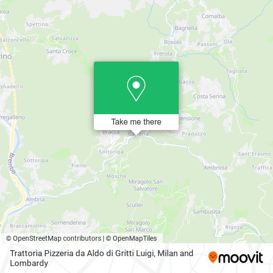 Trattoria Pizzeria da Aldo di Gritti Luigi map