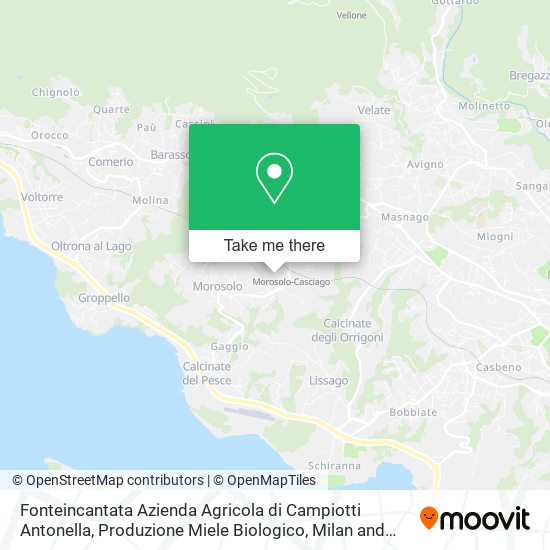 Fonteincantata Azienda Agricola di Campiotti Antonella, Produzione Miele Biologico map