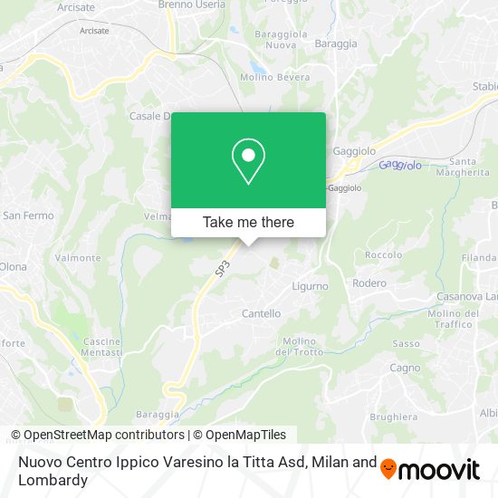 Nuovo Centro Ippico Varesino la Titta Asd map