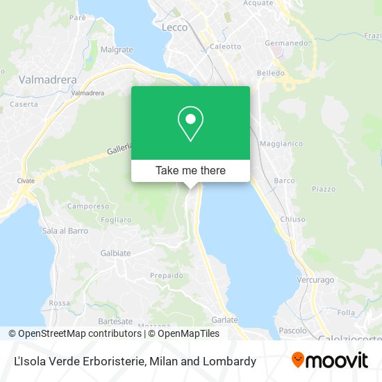 L'Isola Verde Erboristerie map