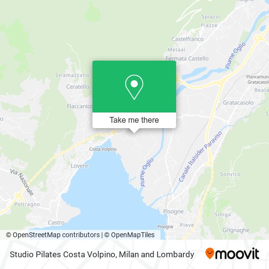 Studio Pilates Costa Volpino map