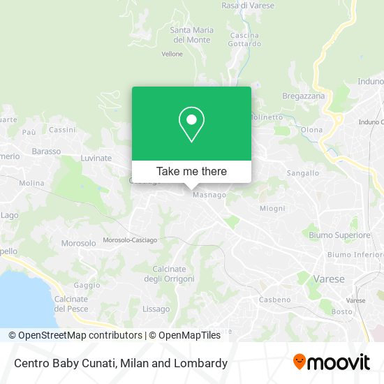 Centro Baby Cunati map
