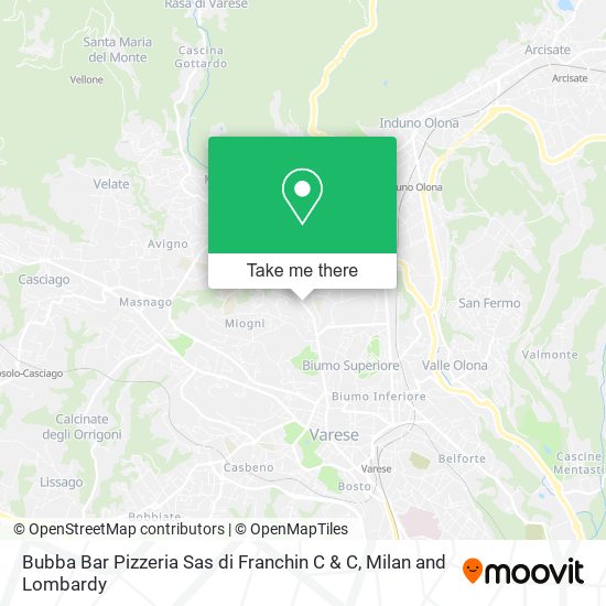 Bubba Bar Pizzeria Sas di Franchin C & C map