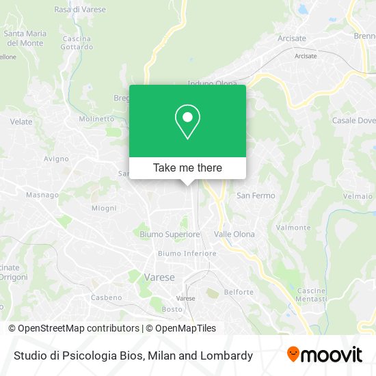 Studio di Psicologia Bios map