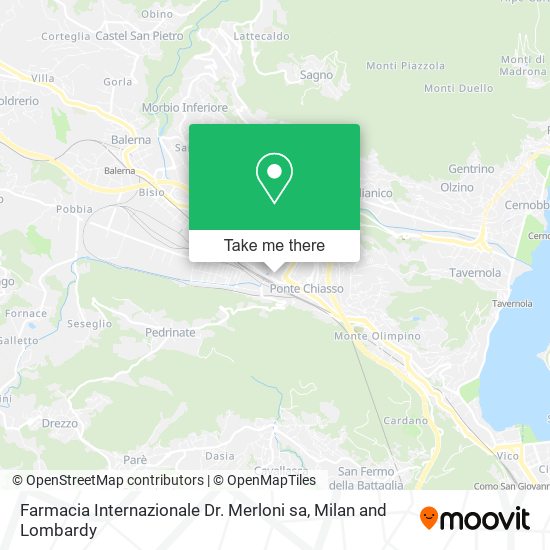 Farmacia Internazionale Dr. Merloni sa map