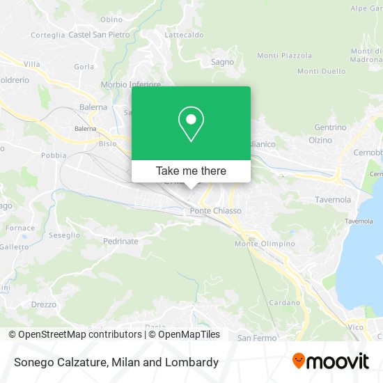Sonego Calzature map
