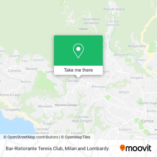 Bar-Ristorante Tennis Club map