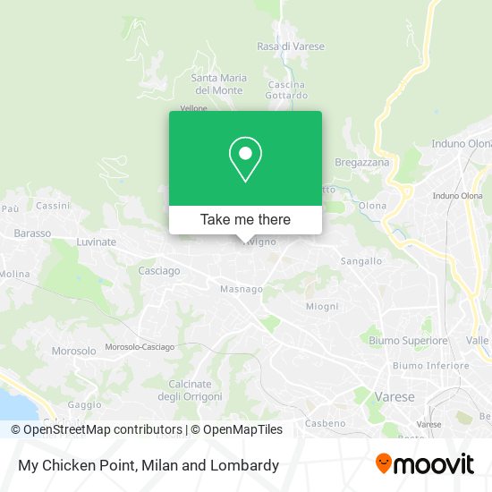 My Chicken Point map