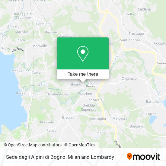 Sede degli Alpini di Bogno map