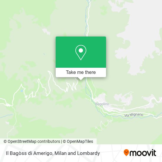 Il Bagòss di Amerigo map