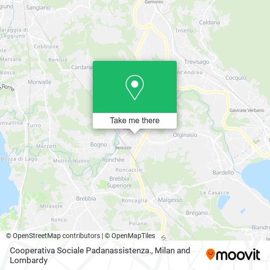 Cooperativa Sociale Padanassistenza. map