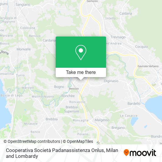 Cooperativa Società Padanassistenza Onlus map