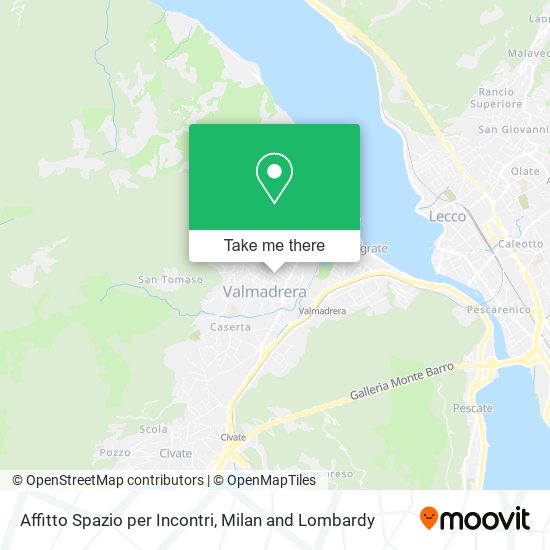 Affitto Spazio per Incontri map