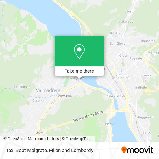 Taxi Boat Malgrate map