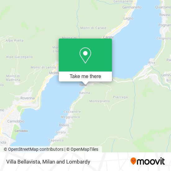 Villa Bellavista map