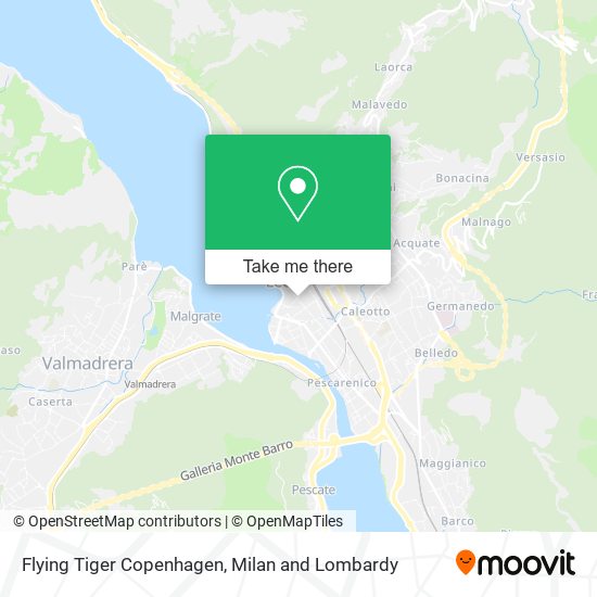 Flying Tiger Copenhagen map