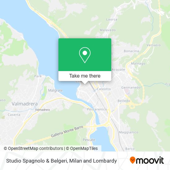 Studio Spagnolo & Belgeri map