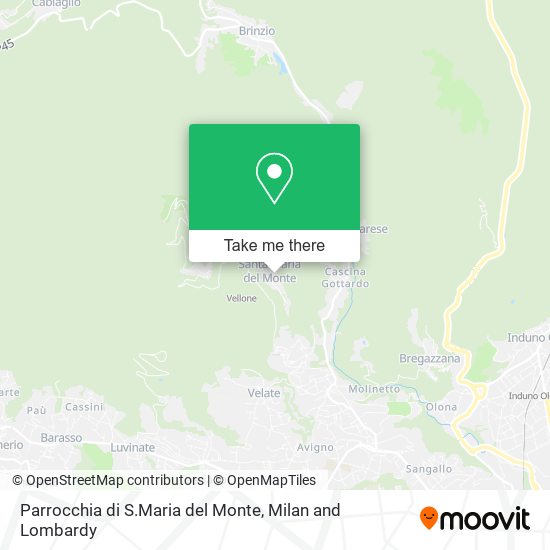 Parrocchia di S.Maria del Monte map