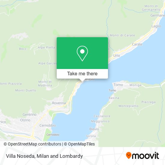 Villa Noseda map