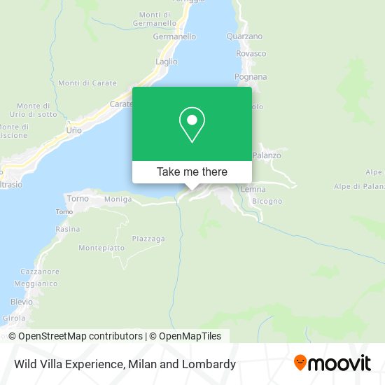 Wild Villa Experience map