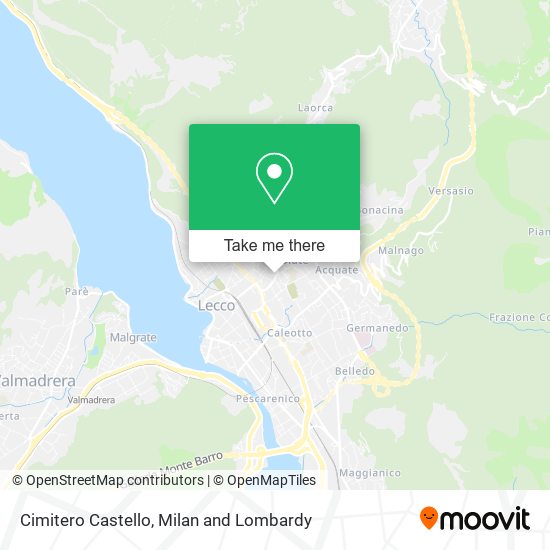 Cimitero Castello map