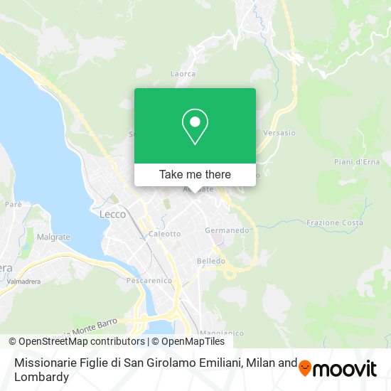 Missionarie Figlie di San Girolamo Emiliani map
