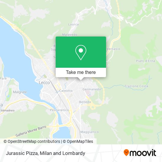Jurassic Pizza map
