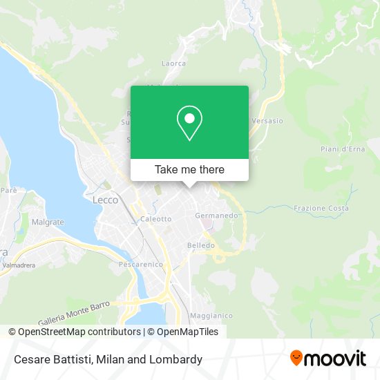 Cesare Battisti map