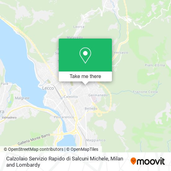 Calzolaio Servizio Rapido di Salcuni Michele map