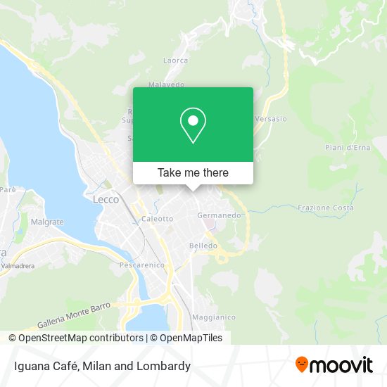 Iguana Café map