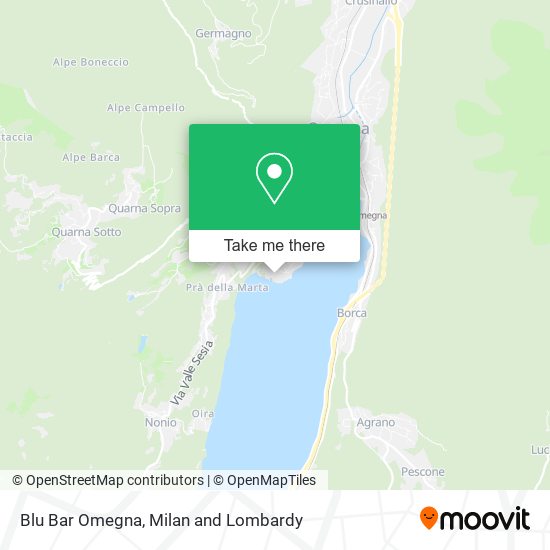 Blu Bar Omegna map