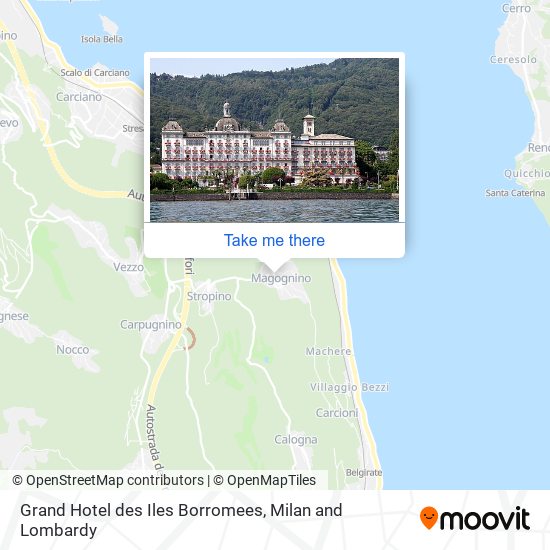 Grand Hotel des Iles Borromees map