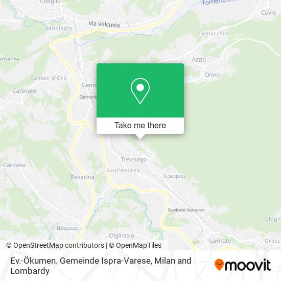 Ev.-Ökumen. Gemeinde Ispra-Varese map