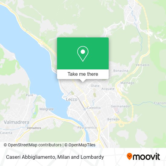 Caseri Abbigliamento map