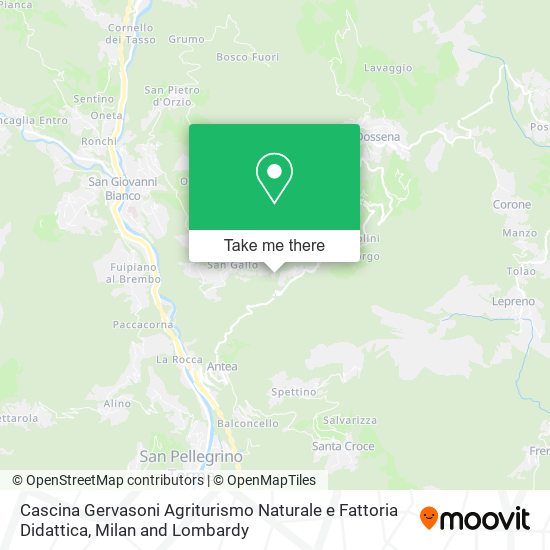 Cascina Gervasoni Agriturismo Naturale e Fattoria Didattica map